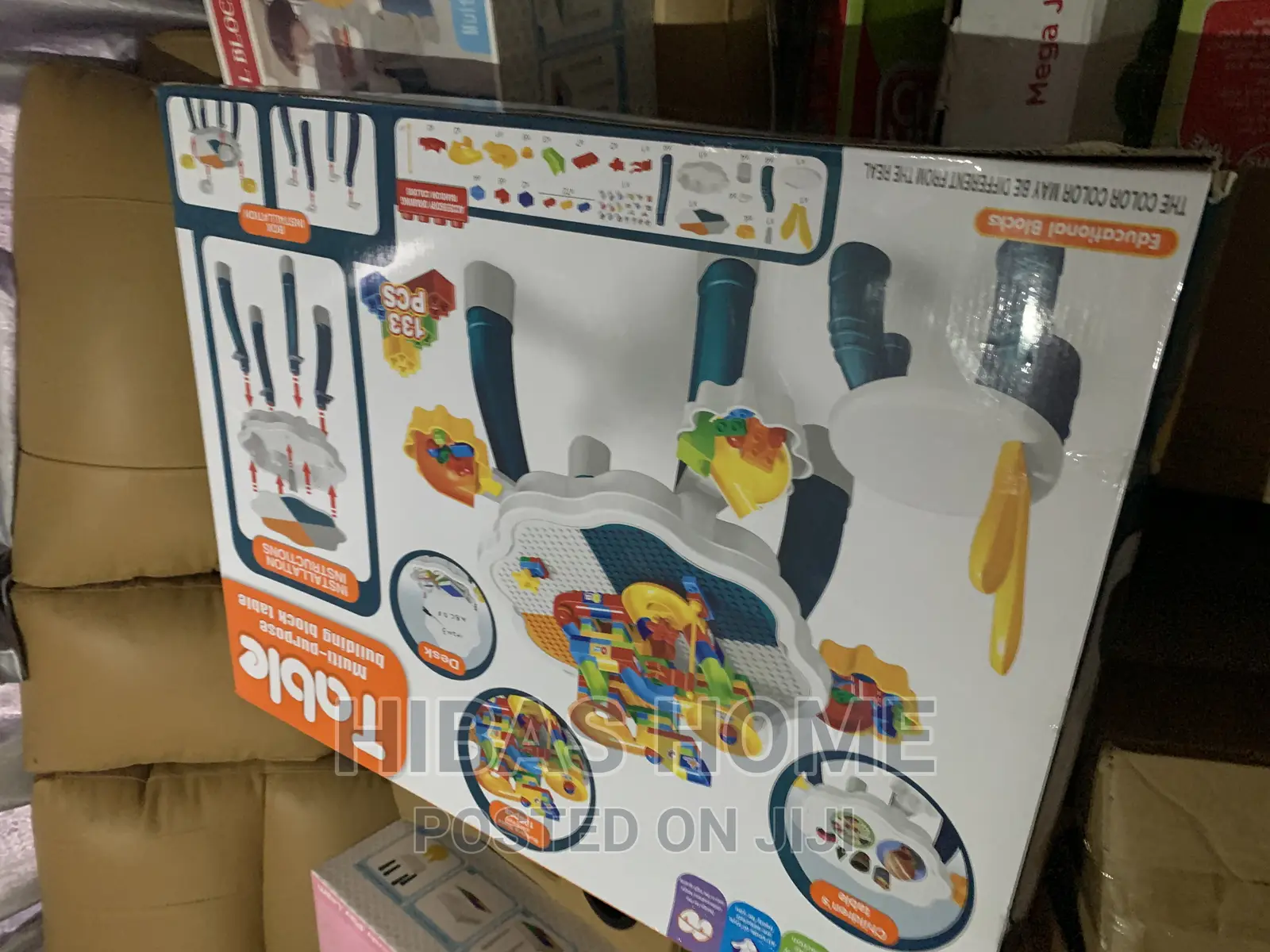 Kids Building Blocks Activity Table With Blocks