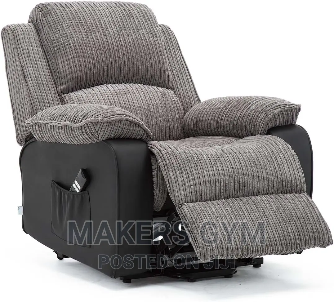 Recliner Leather and Fabric (Electric)