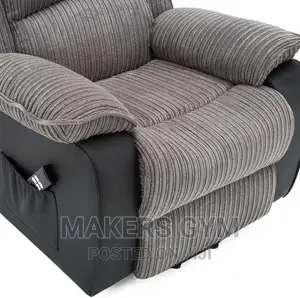 Recliner Leather and Fabric (Electric)