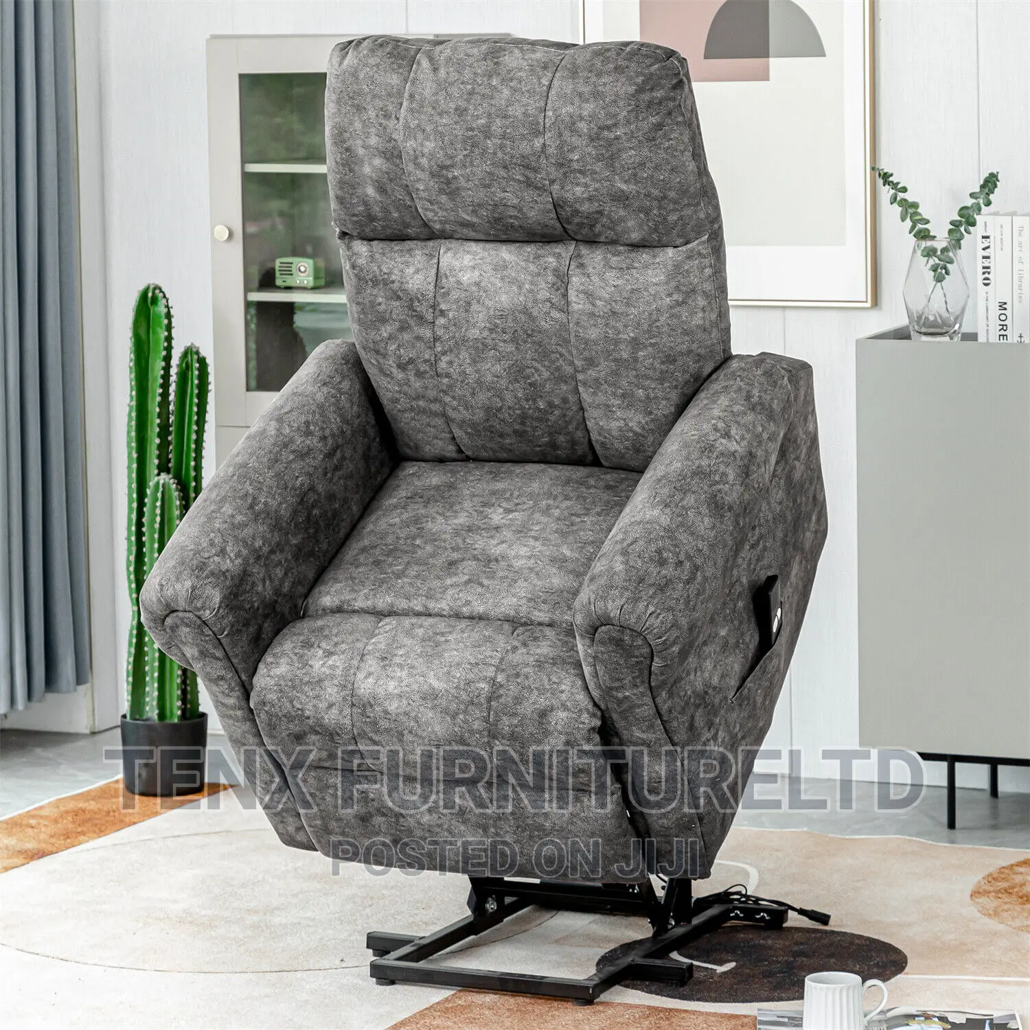 Electric Power Lift Riser Recliner Armchair Single Sofa
