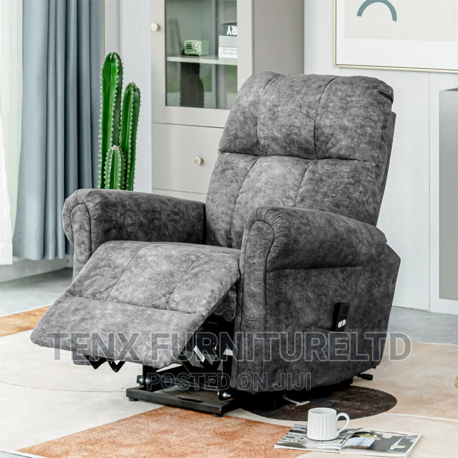 Electric Power Lift Riser Recliner Armchair Single Sofa