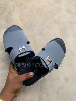 Hermes Leather Slippers