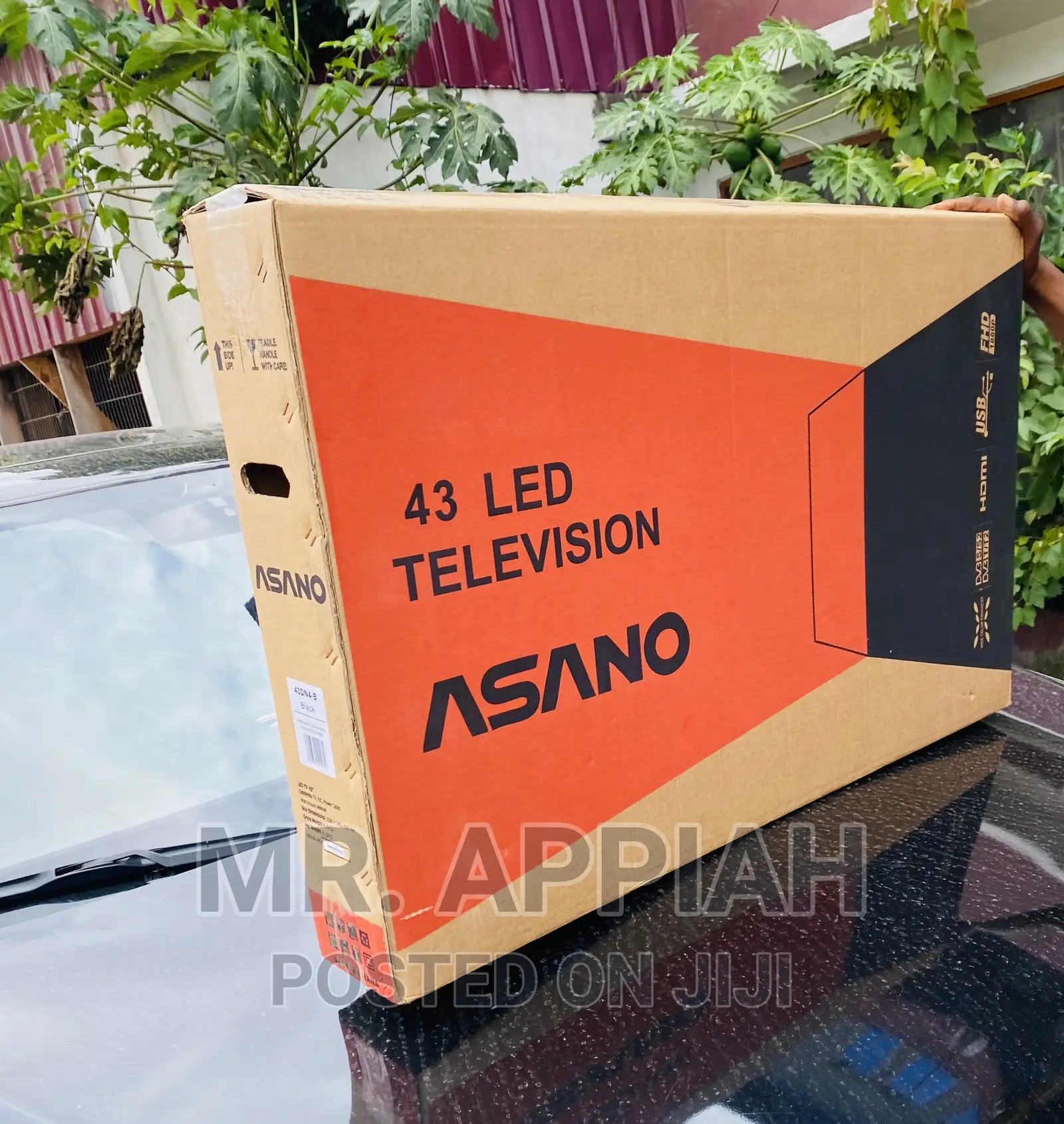 Fast and Effective Asano 43”Digital Satelite LED Tv,Black