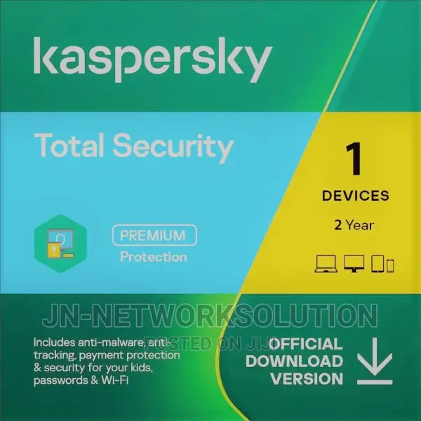 Kaspersky Total Security 1 Device 2 Year Windows/Mac/Android