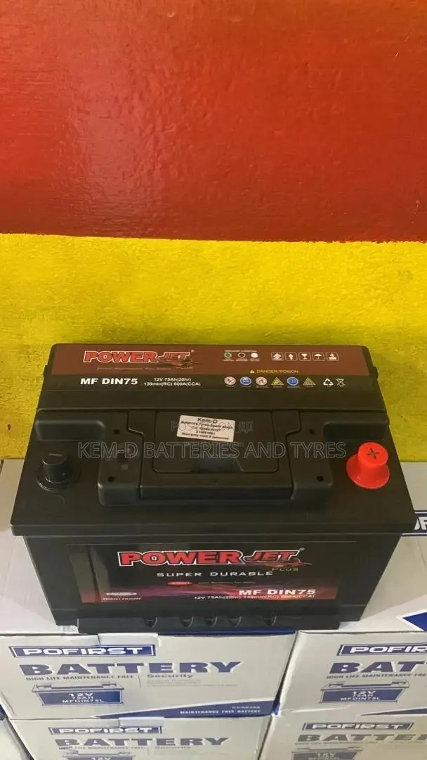 15 Plates Power Jet Batteries - 75ah 12V - Free Delivery