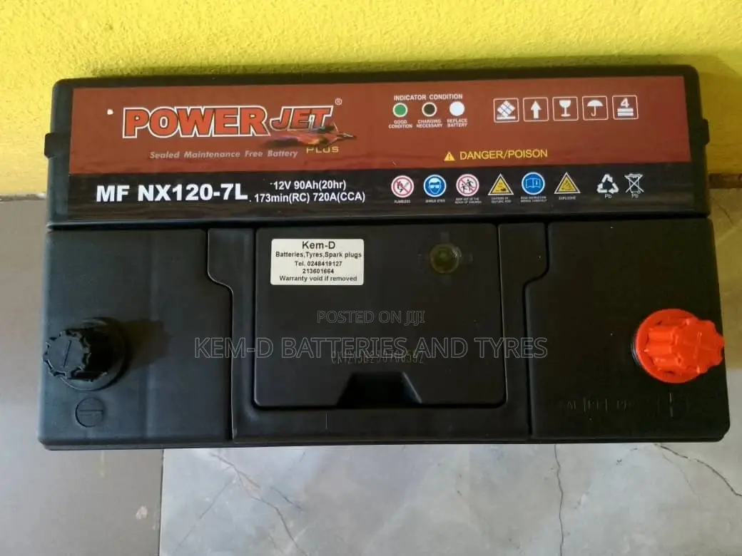 17 Plates Powerjet Battery - 90ah 12V - Free Delivery