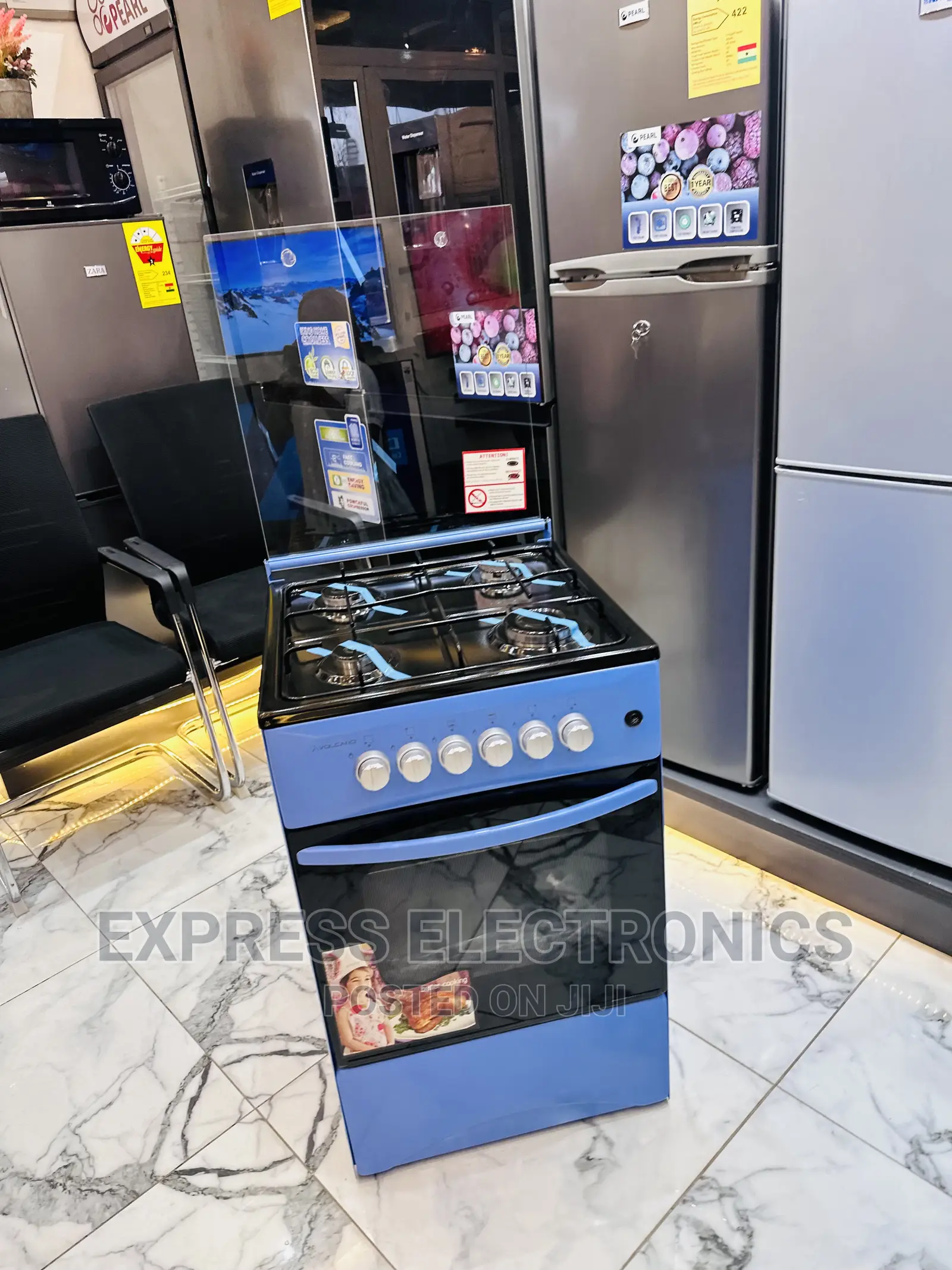 Blue Gas Cooker Best Buy for Less 4burner Stove Oven 50/50
