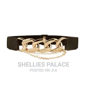 Ladies European And American Metal Chain Multi Buckle Belt