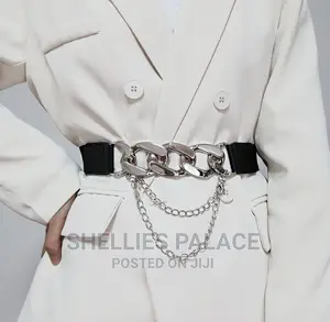 Ladies European And American Metal Chain Multi Buckle Belt