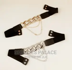 Ladies European And American Metal Chain Multi Buckle Belt