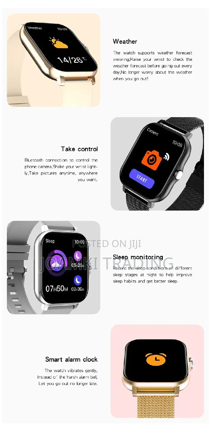 Smart Watch, Unisex, Bluetooth Calls,Full Touch,Waterproof