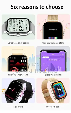 Smart Watch, Unisex, Bluetooth Calls,Full Touch,Waterproof