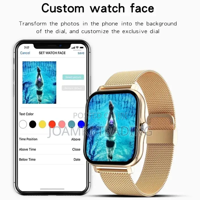 Smart Watch, Unisex, Bluetooth Calls,Full Touch,Waterproof
