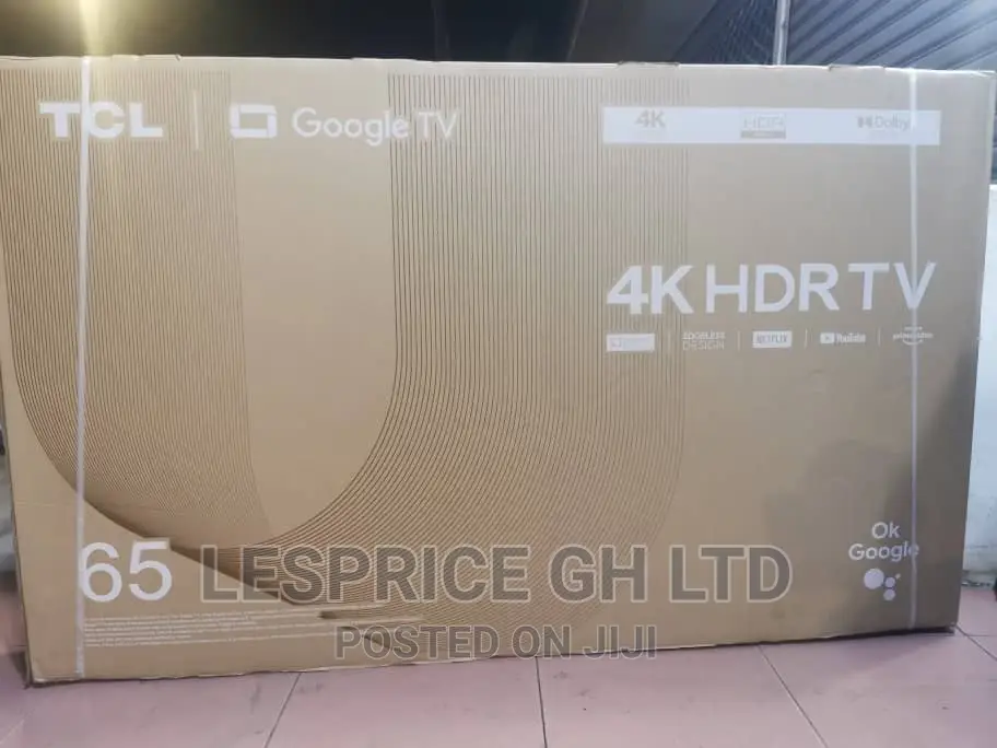 TCL 65” Android Smart //Led Display TV