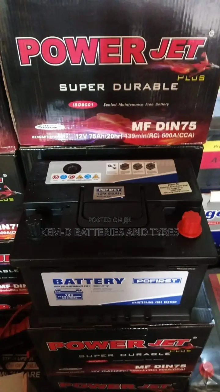 13 Plates Pofirst Battery - 55ah 12 Volts - Yaris Accent