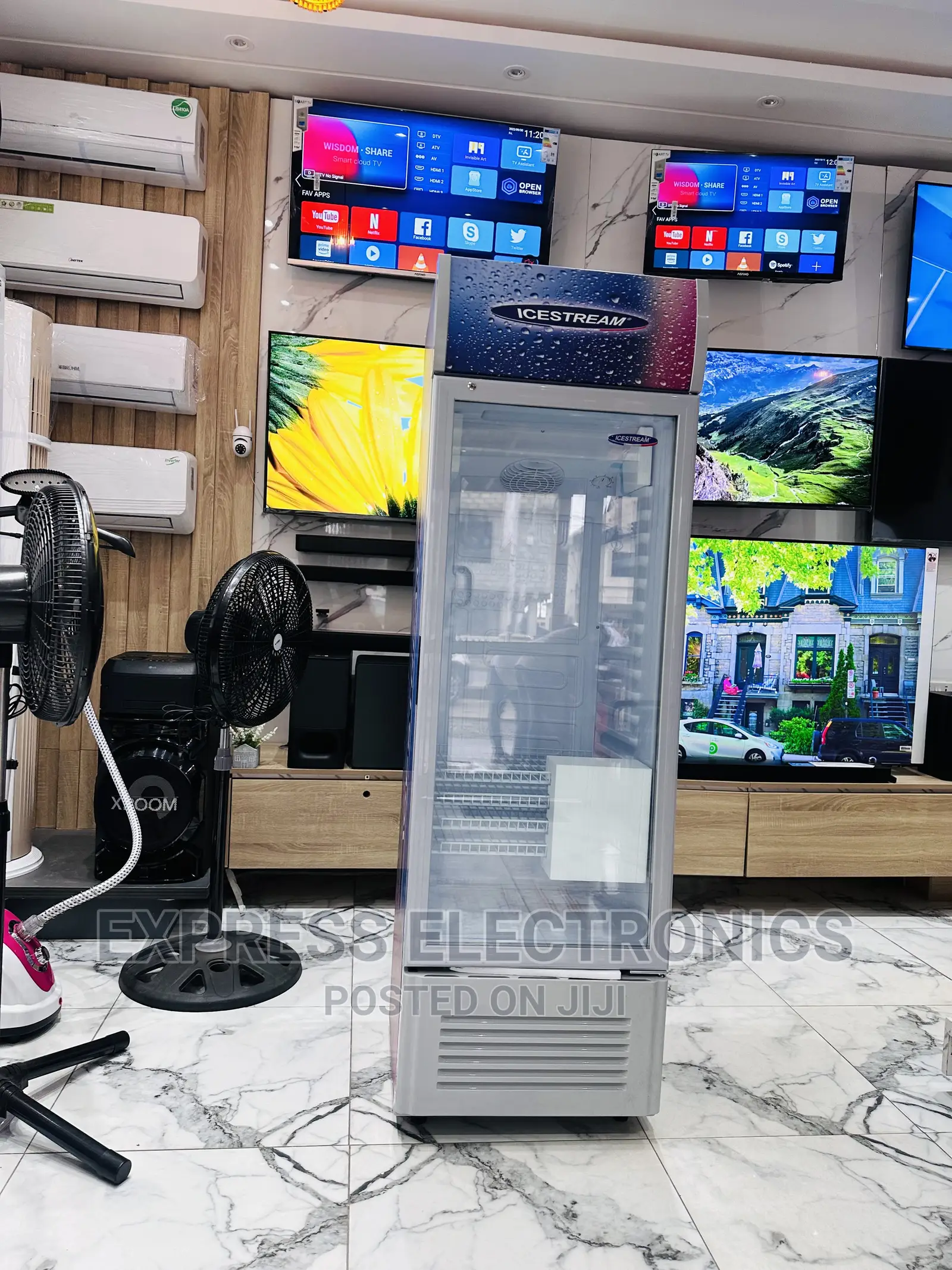 UNI-350C 288LTRS Icestream Display Fridge Eco Friendly