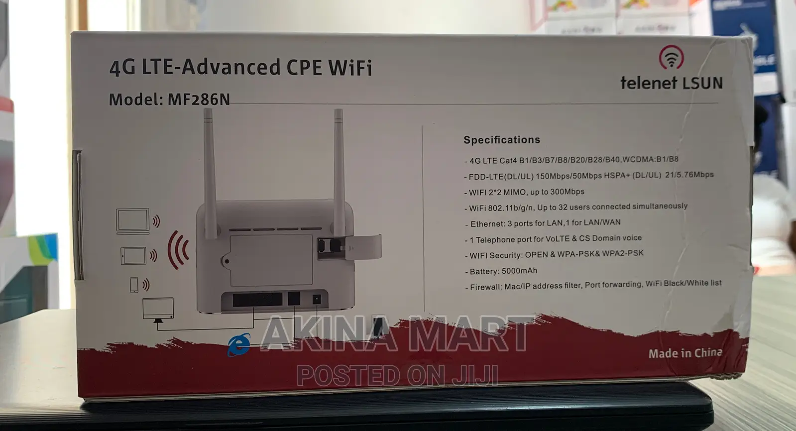 Telenet 4G LTE Advanced Router With Battery