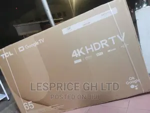 Original//TCL 65” Android HDRTV/New Tv