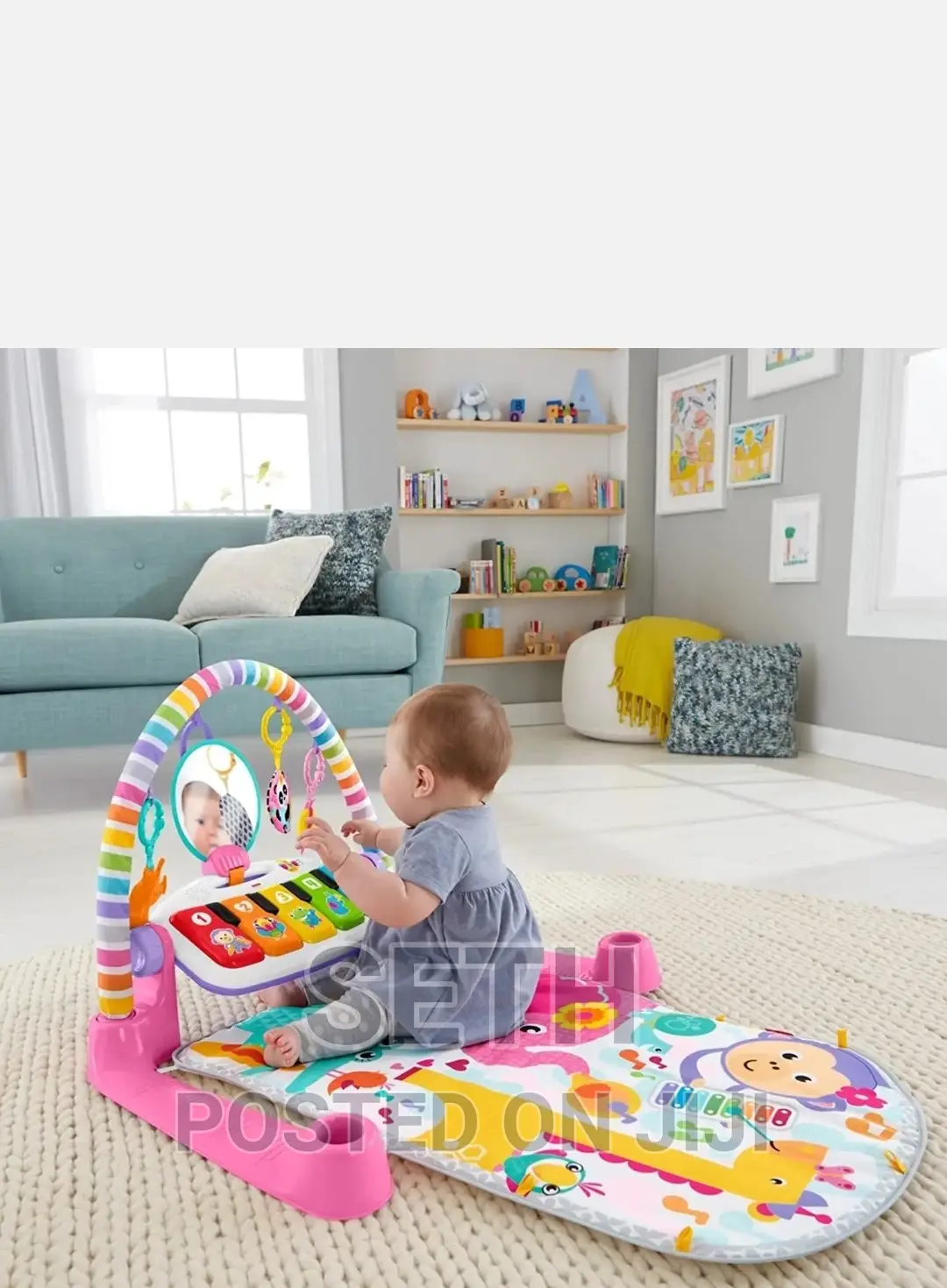 Children Kids Fisher-Price Baby Playmat Deluxe Kick Play