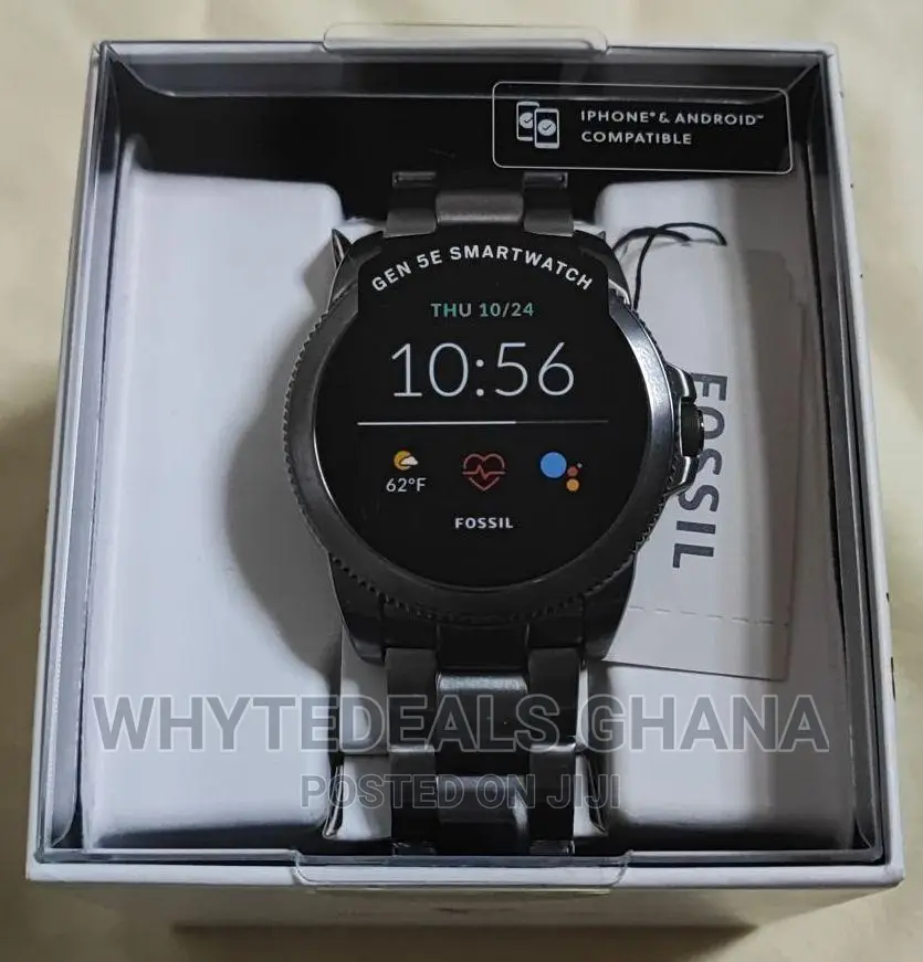 Fossil Gen 5E Smartwatch Smoke Stainless Steel in Accra Metropolitan