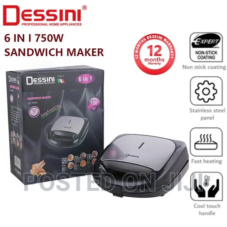 Dessini 6in1 Toaster Changeable Sleet