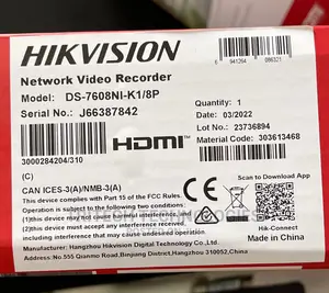 NVR Hikvision 8 Channel Poe Pro Series Ds-7608ni-/8p