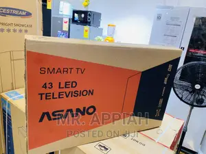 Basic Black Asano 43 Inch Smart Digital Satelite Tv
