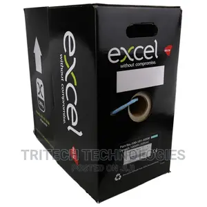 Excel Cat6a 305m U/FTP S/Foil CBL 305m Bx-Ice Blue