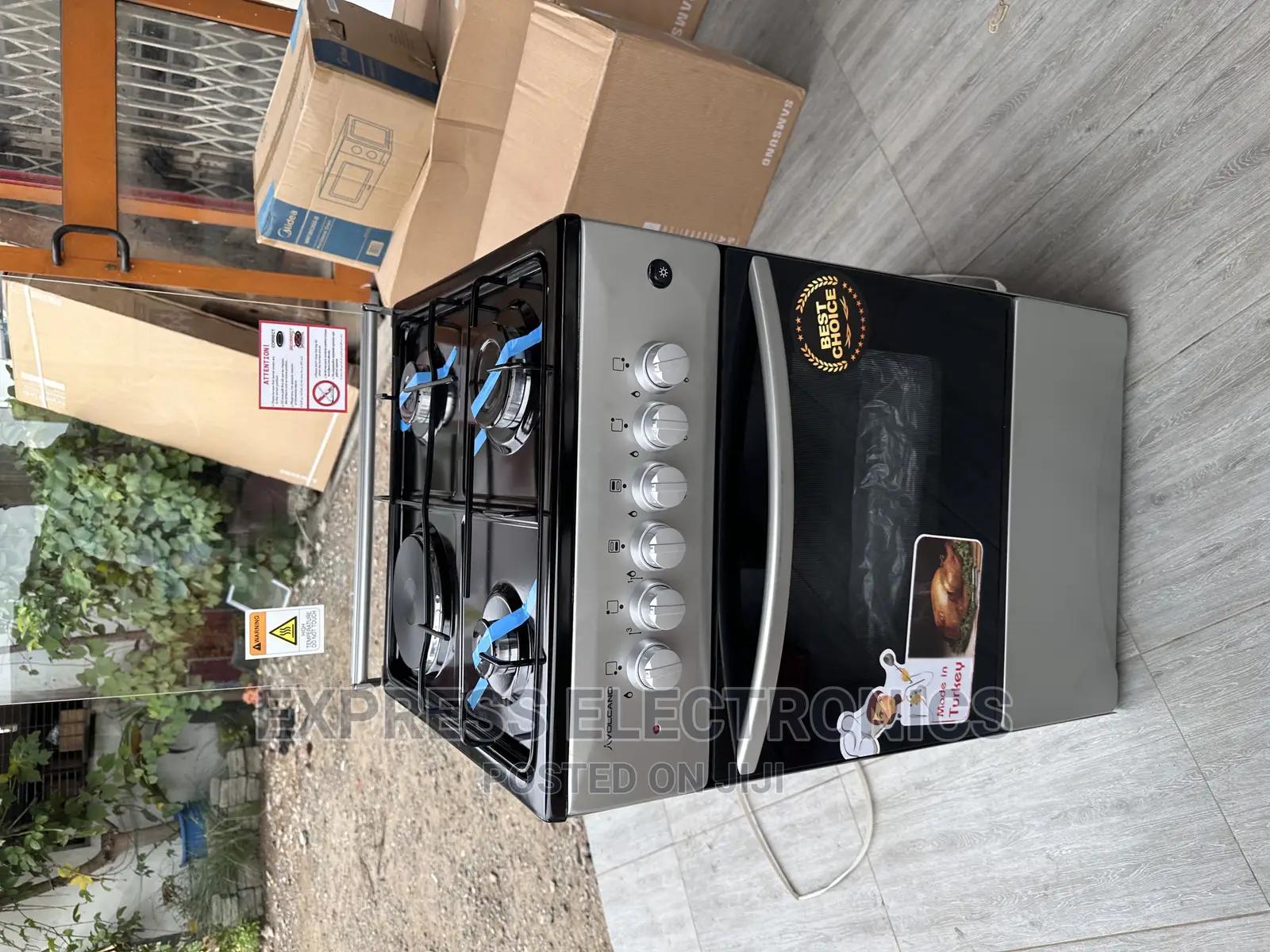 Authentic Unique Design 3-1 Stove Cooker Oven Grill Volcano