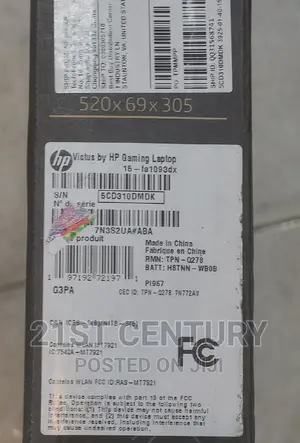 New Laptop HP Victus 16 8GB Intel Core I5 SSD 512GB