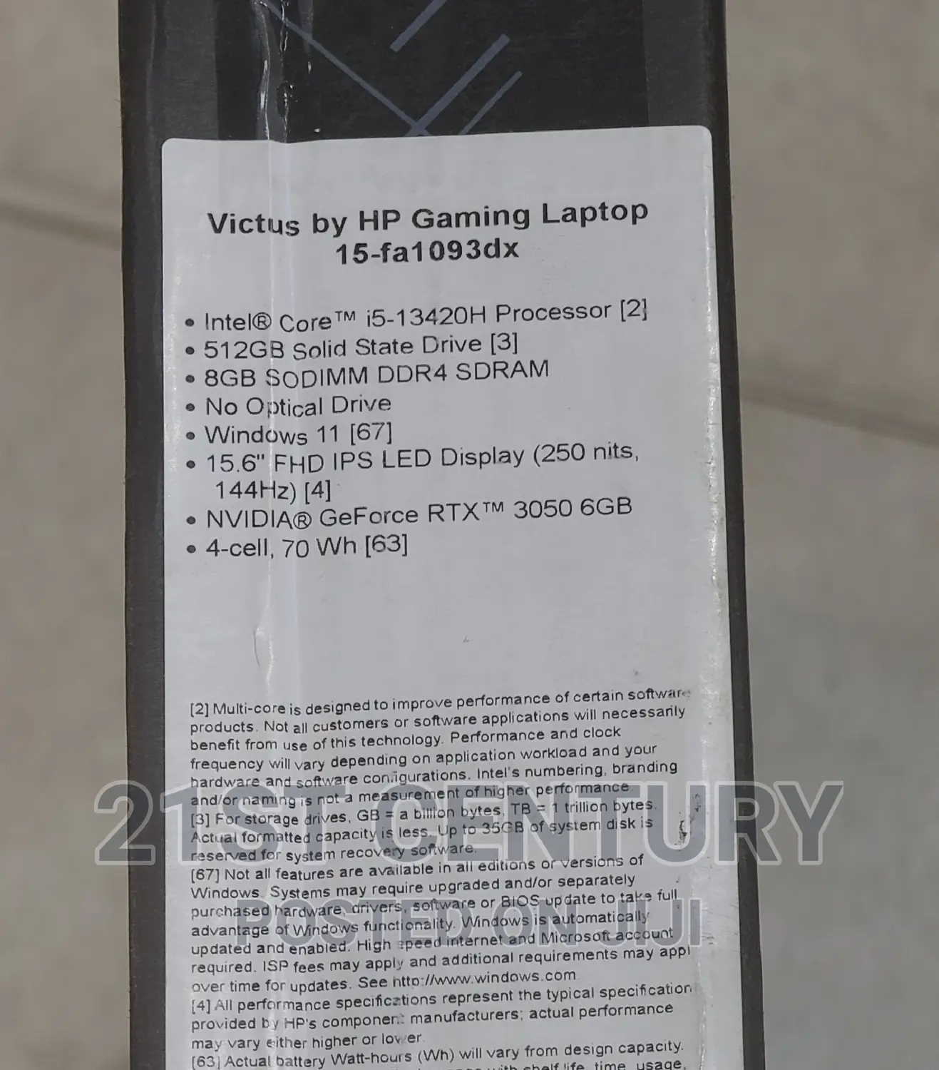 New Laptop HP Victus 16 8GB Intel Core I5 SSD 512GB