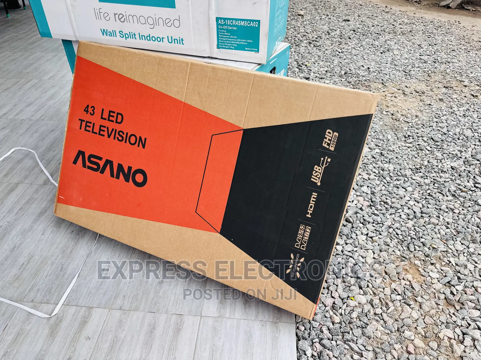 Very Nice  Display Asano Smart 43” Tv Satellite