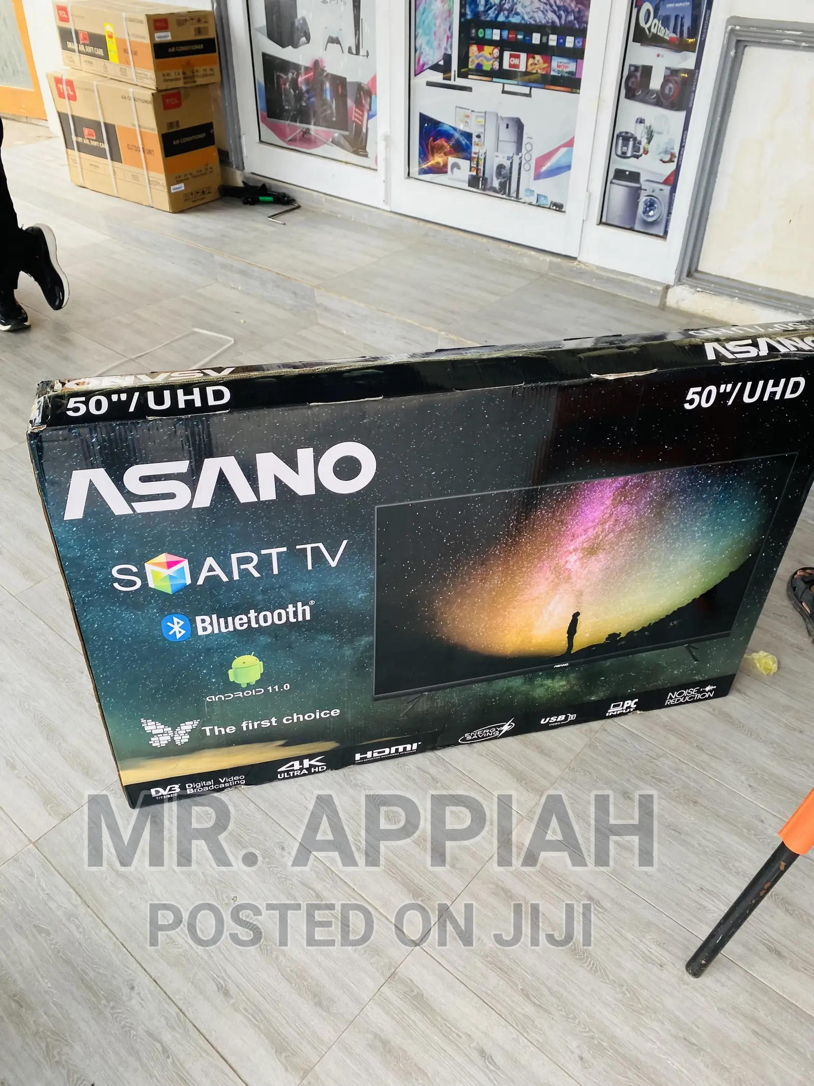 Brand New 50 Inch Uhd Smart Bluetooth Tv(Black)