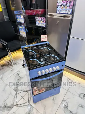 Blue 50/50 Classic 4burner Gas Cooker Oven Grill Stove