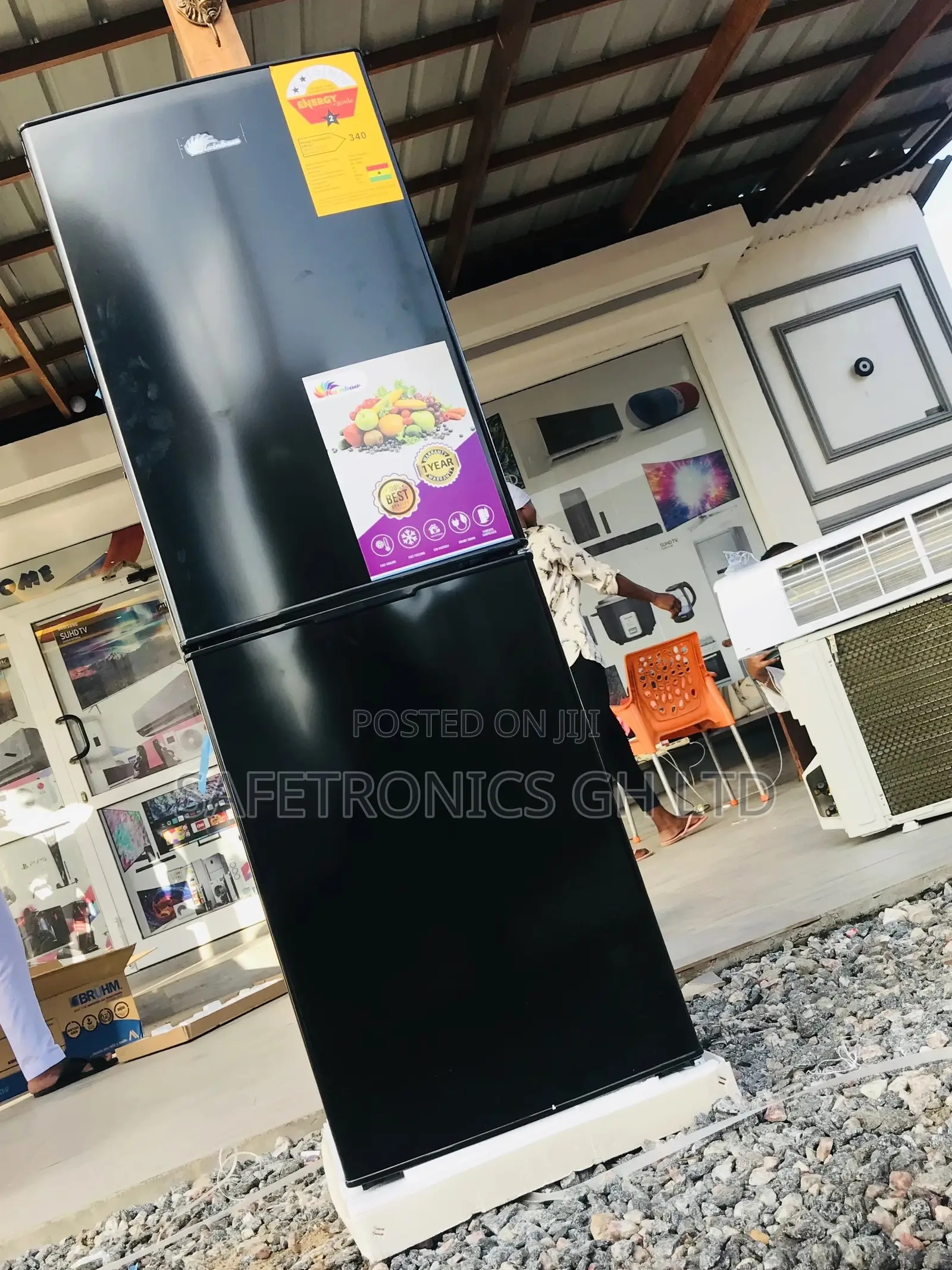 Doubledoor Rainbow Bottomfreezer Fridge RF-200BF 