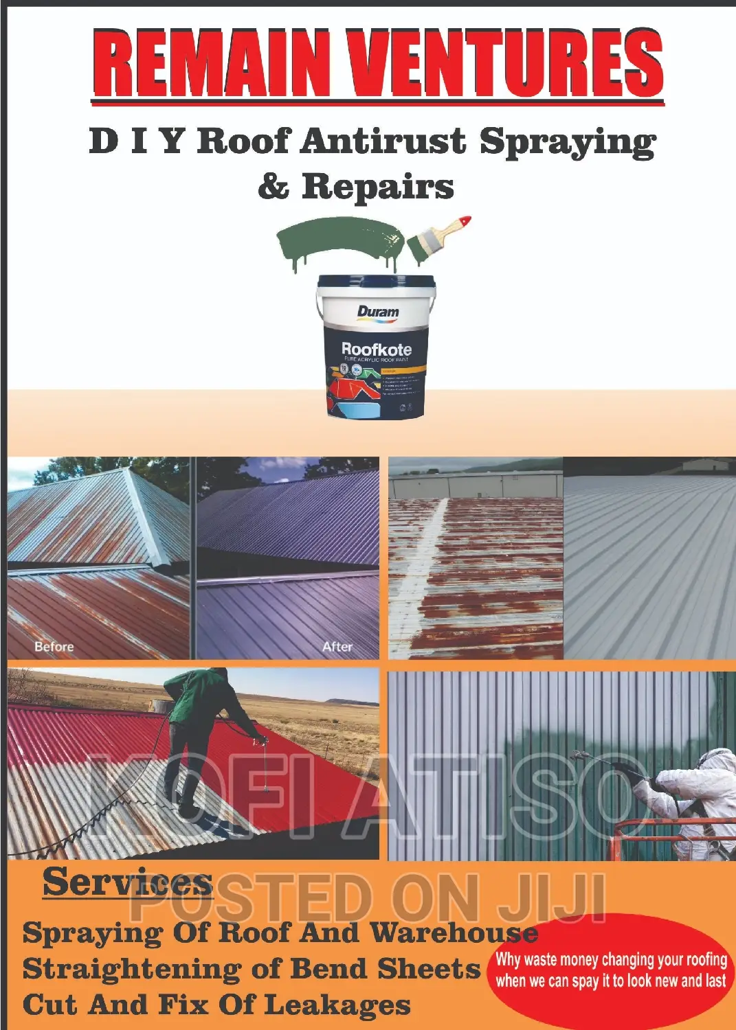 Remain Antirust Roof Spraying