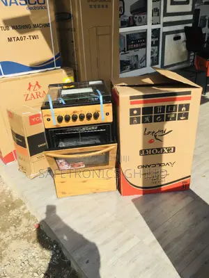 4 Gas Burner Light Wooden Oven With Grill 