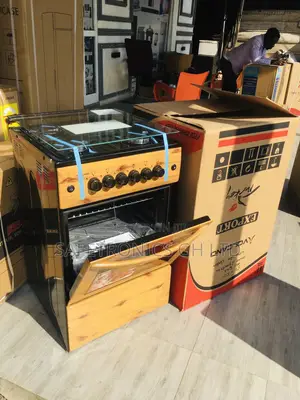Call for 4 Burner Gas Oven With Grill  Light Wooden