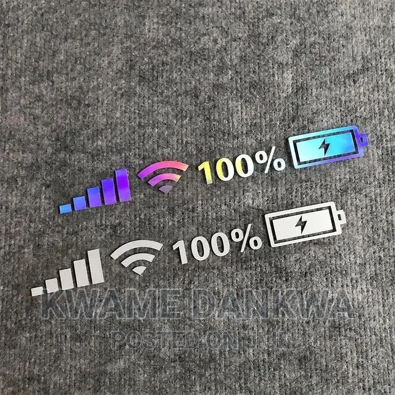 Reflective and Decorative WIFI and Full Battery Decals