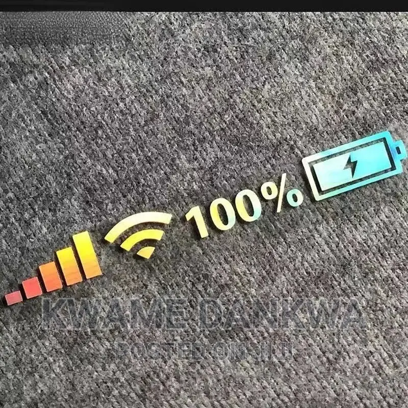 Reflective and Decorative WIFI and Full Battery Decals