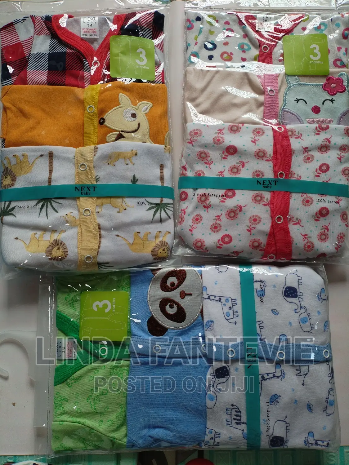 3 Piece New Born Sleepsuit