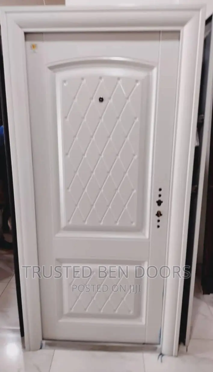 Adorable Paladin White Security Doors {Single_one/Half_doubl