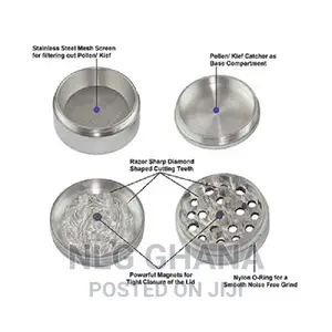 NELLY LENNIS Zinc Herb Crusher/Grinder - 40mm