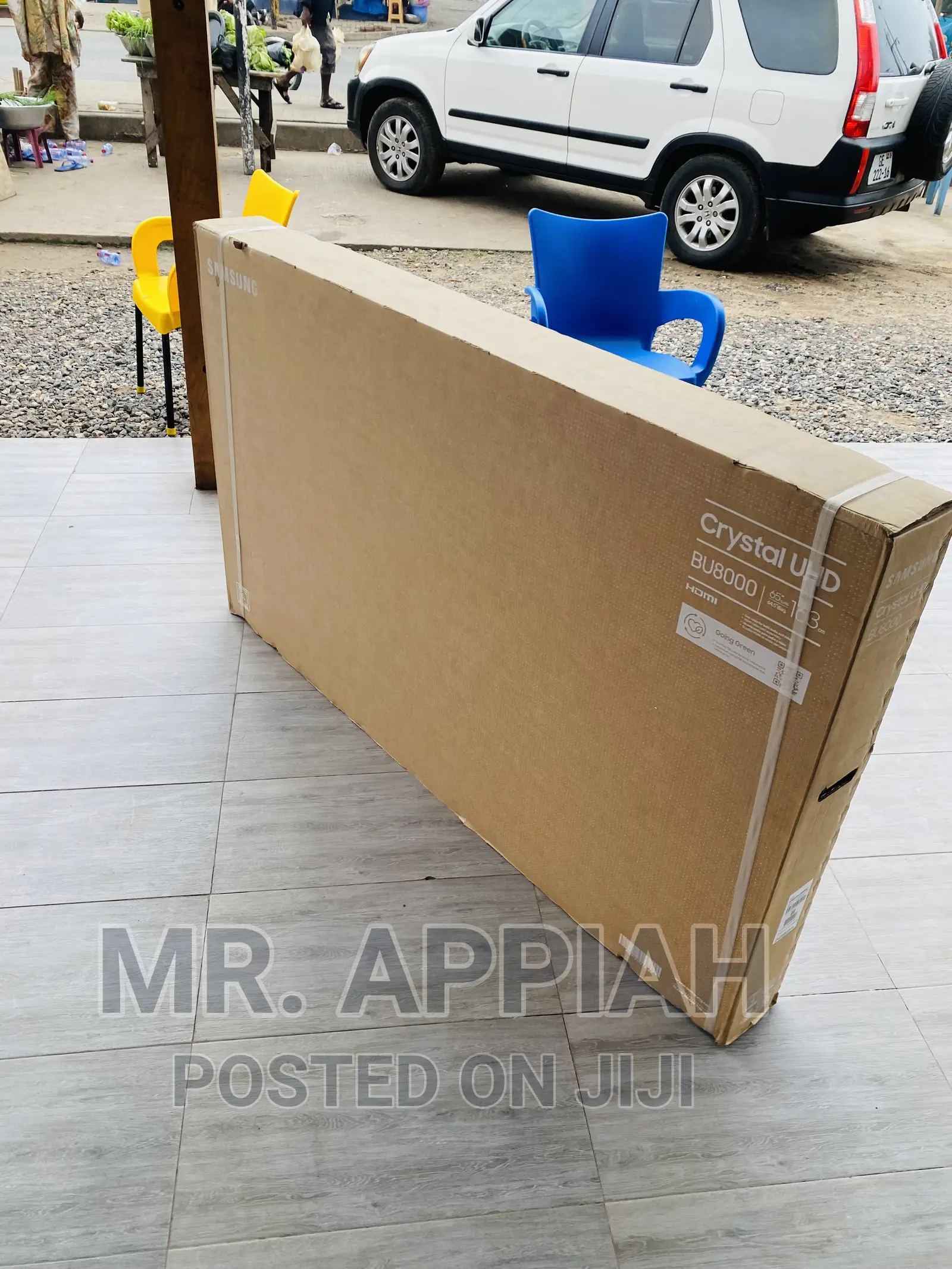 Slim Black Samsung 65 Inch Crystal Uhd Smart Tv(65AU7092).