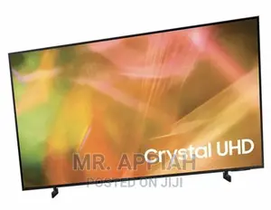 Slim Black Samsung 50 Inch 50AU8000 Crystal Uhd Tv