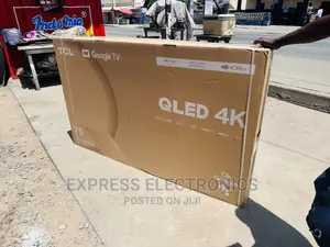 A New Slim Black TCL QLED Smart Android 75”C645 Tv