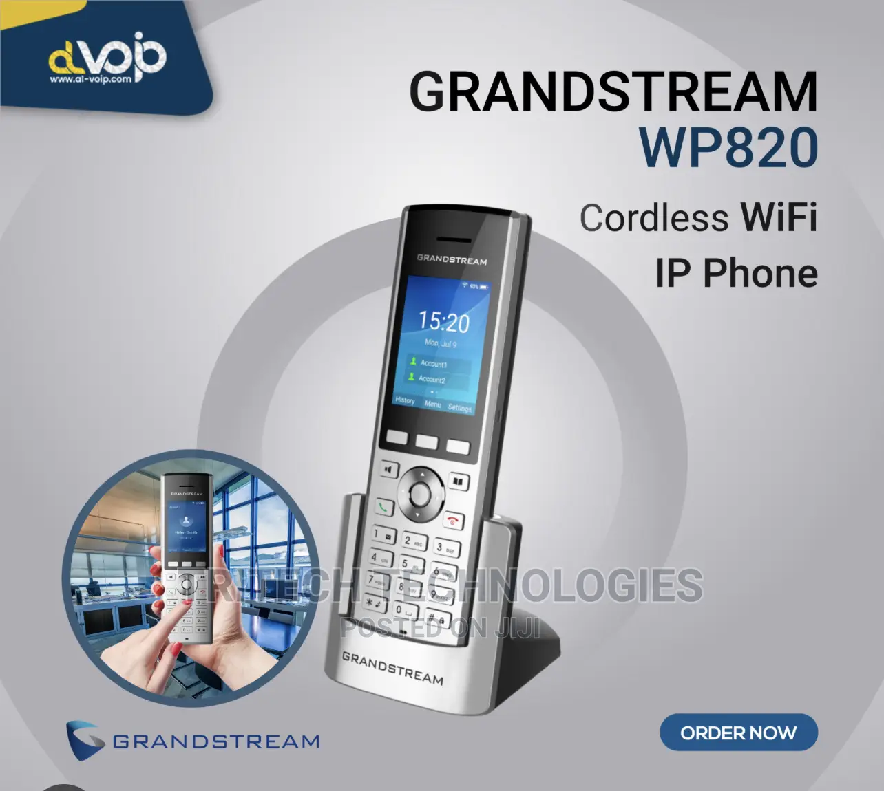 Grandstream WP820 Portable Wi-fi Phone Voip Phone