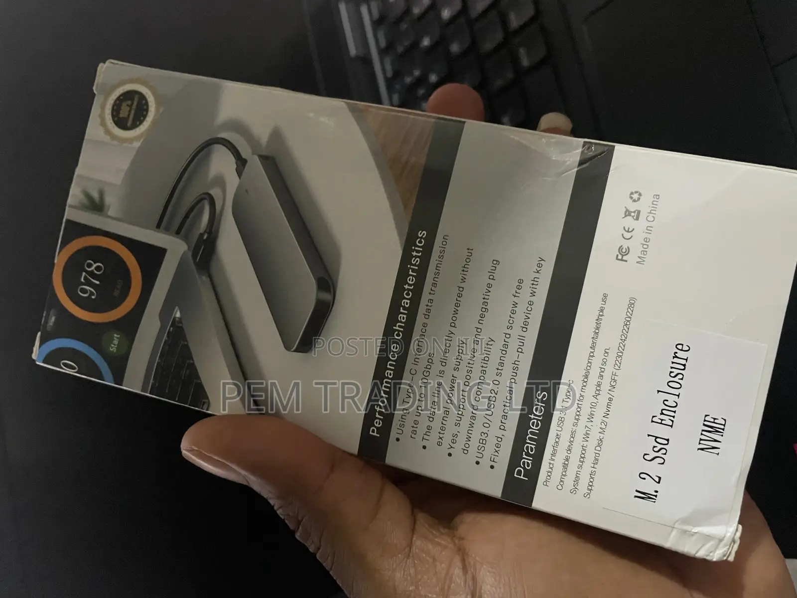 External SSD Case Enclosure