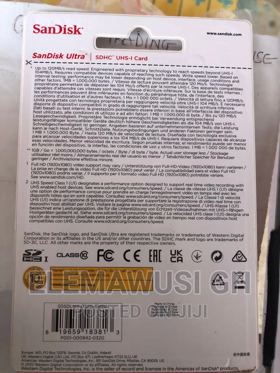 64gig Camara Memory Card
