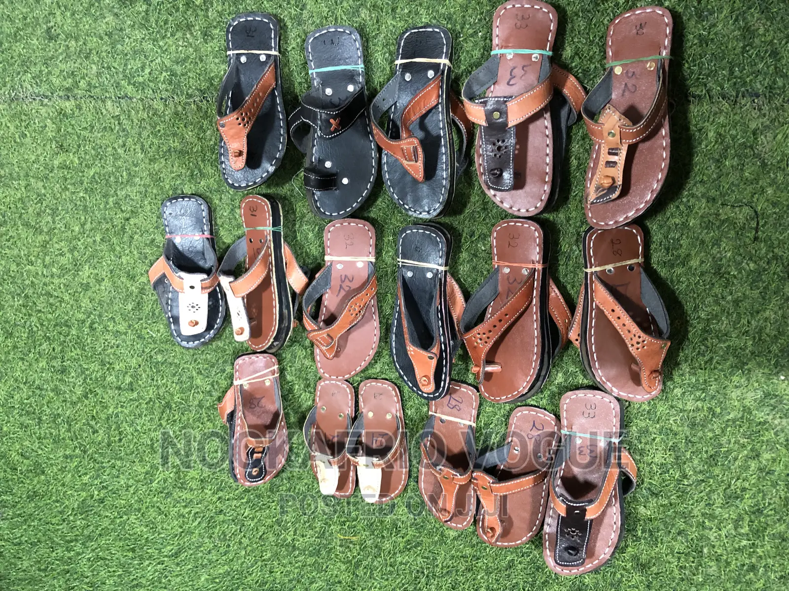 Bolga Leather Slippers for Traditional Occasions